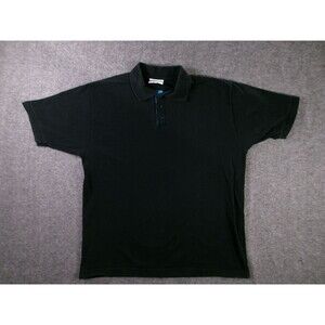 Feeling Texco Polo Shirt Men L Black Short Sleeve Embroidered WIRTH Logo Vintage